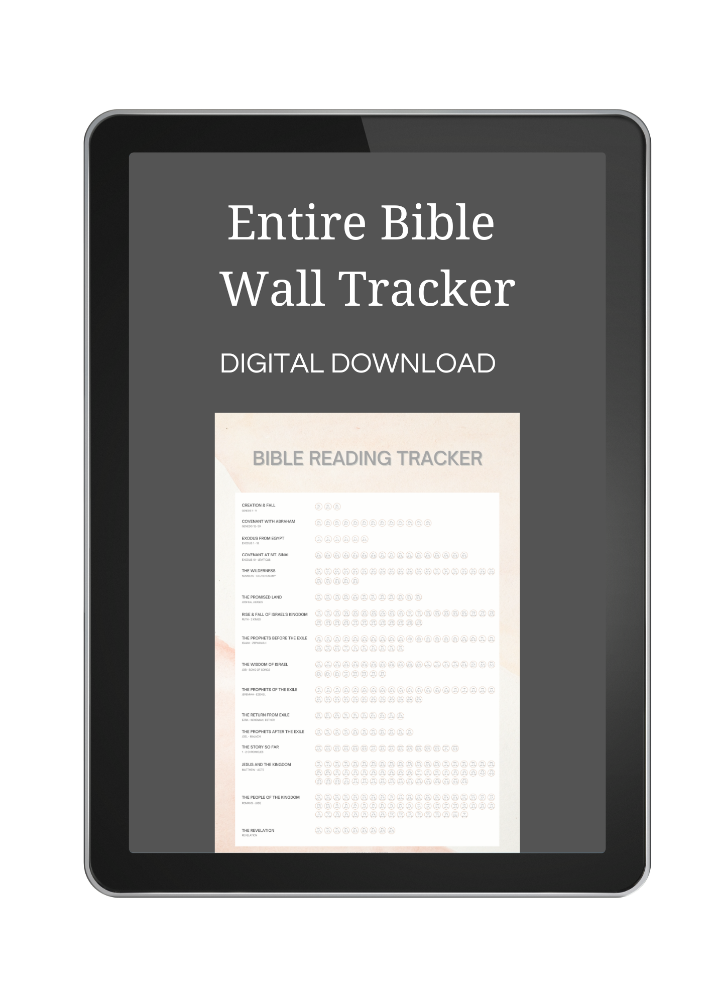 Bible Reading Tracker - DIGITAL COPY
