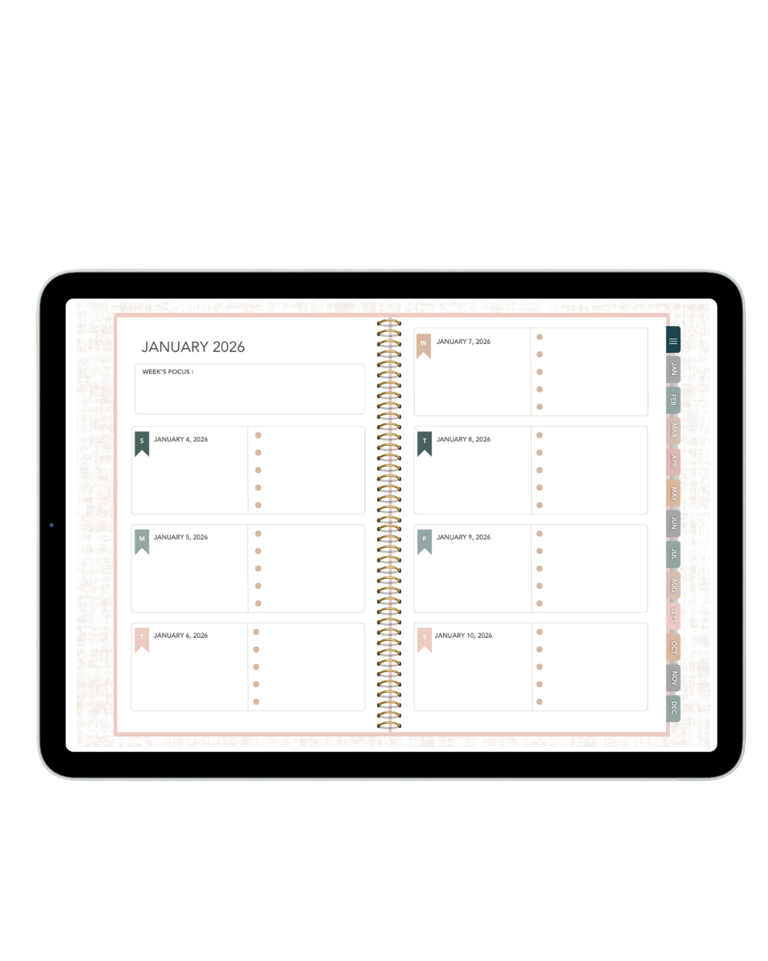 2026 Cover to Cover Companion Digital Planner - for your iPad or tablet - for Christian women - Christian Mothers