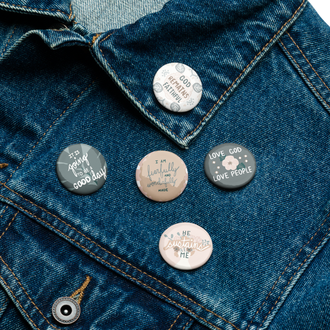 Set of Pin Buttons