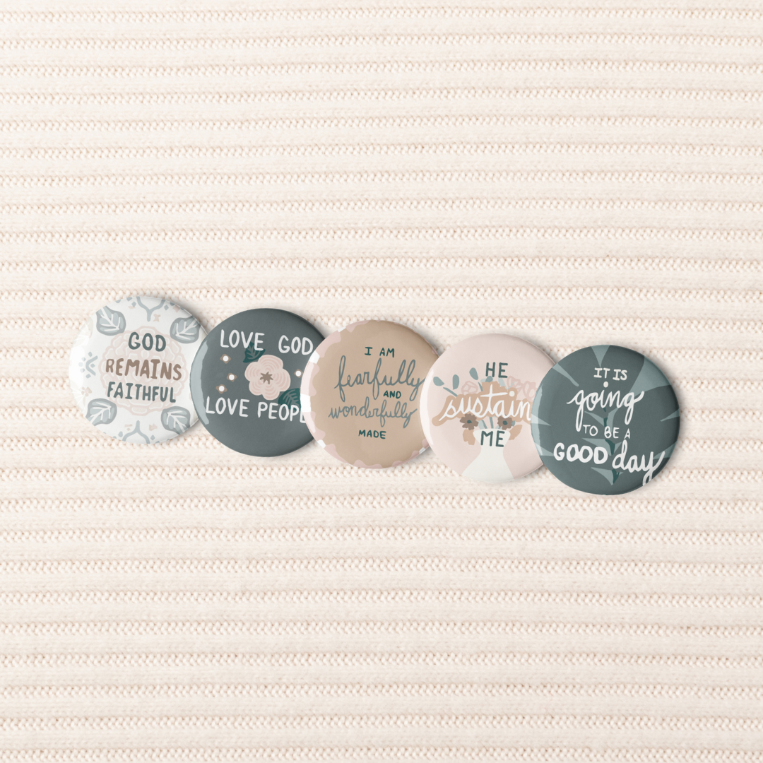 Set of Pin Buttons