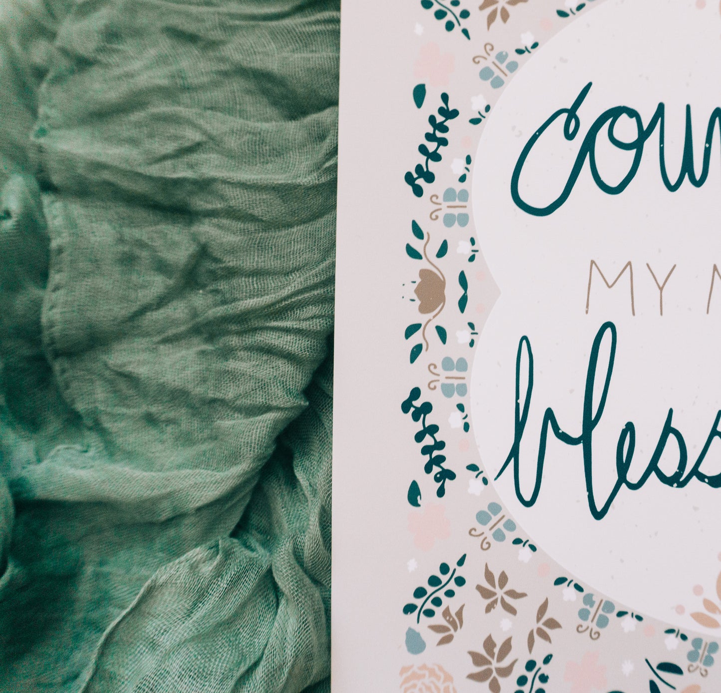 Counting my Blessings Poster - 8" x 10"