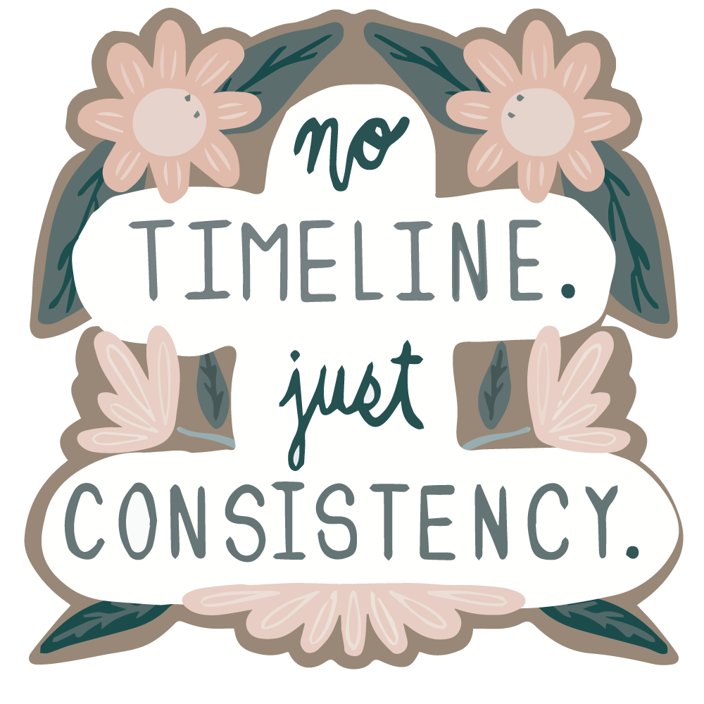 No Timeline. Just Consistency - Sticker