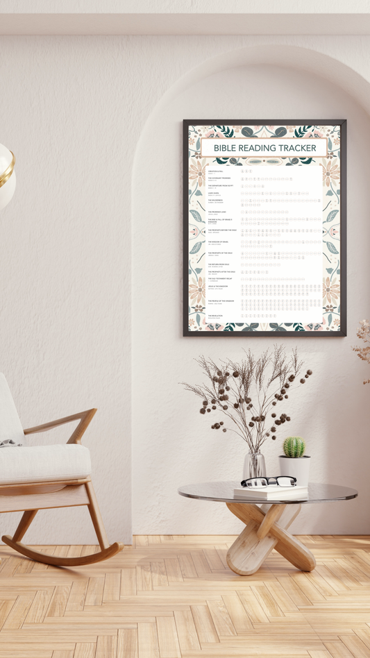 Bible Reading Tracker - 20" x 30" - PHYSICAL PRODUCT