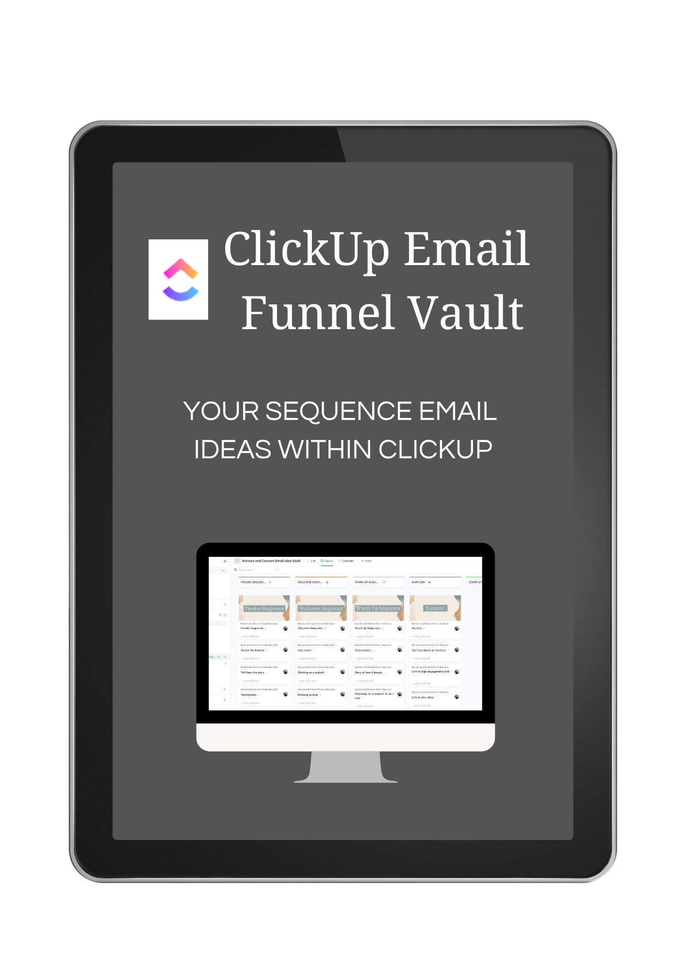 Email Funnel Vault ClickUp Board