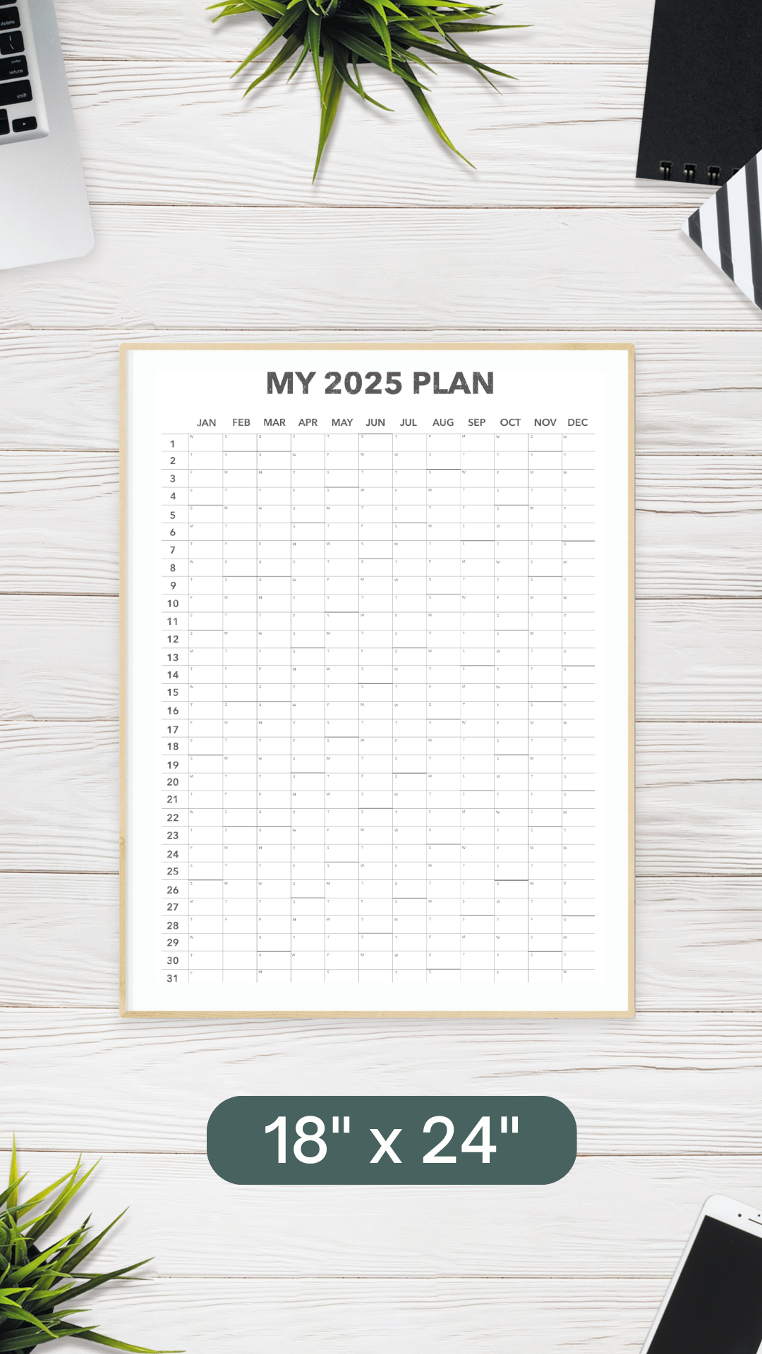 My 2025 Year Wall Calendar