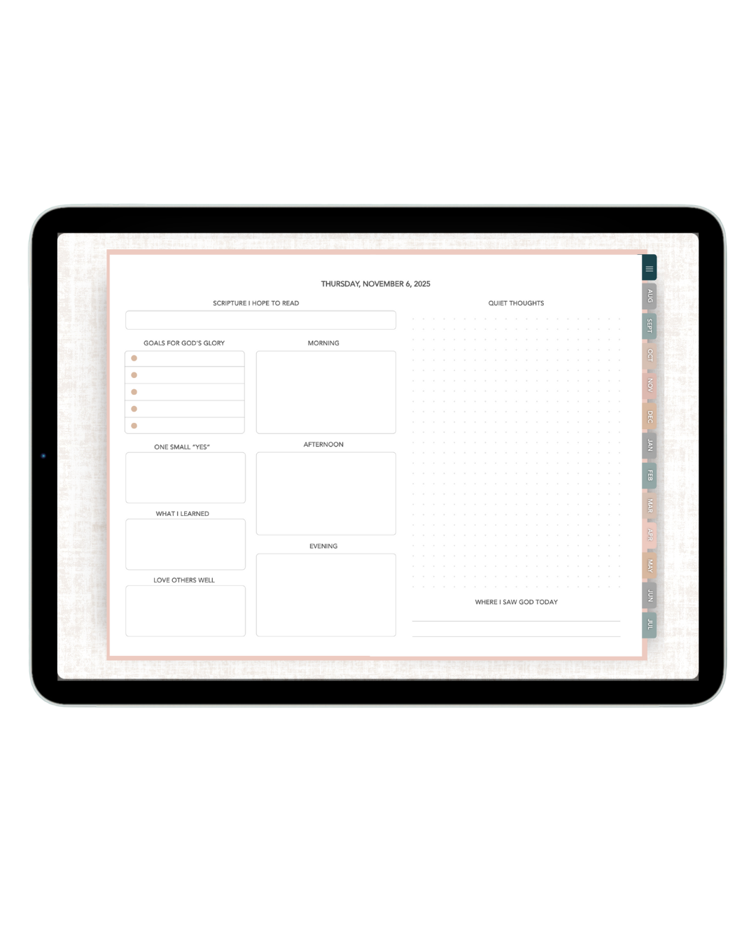 2026 Cover to Cover Companion Digital Planner - for your iPad or tablet - for Christian women - Christian Mothers