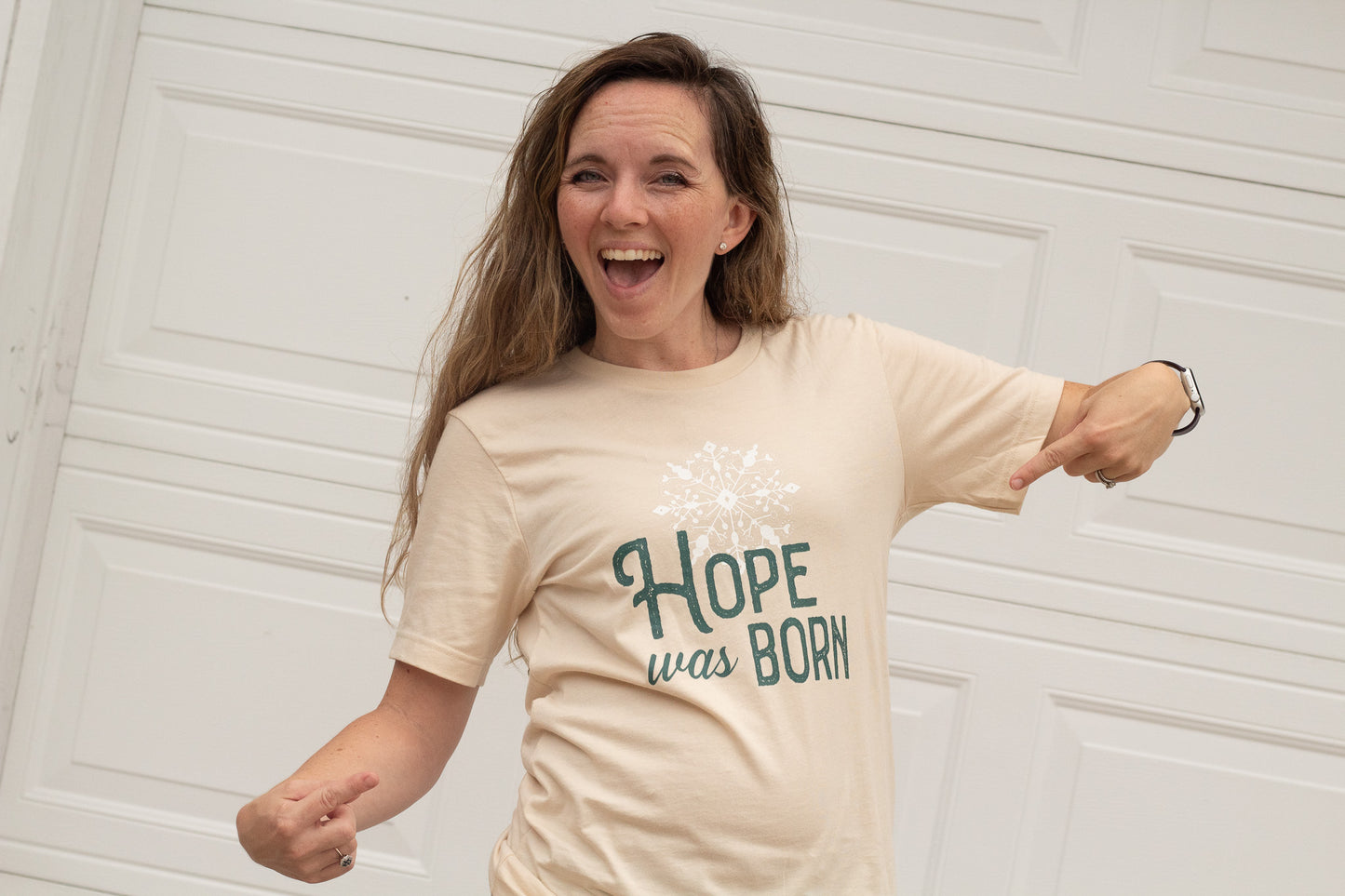 Hope Was Born - Christmas tee Shirt